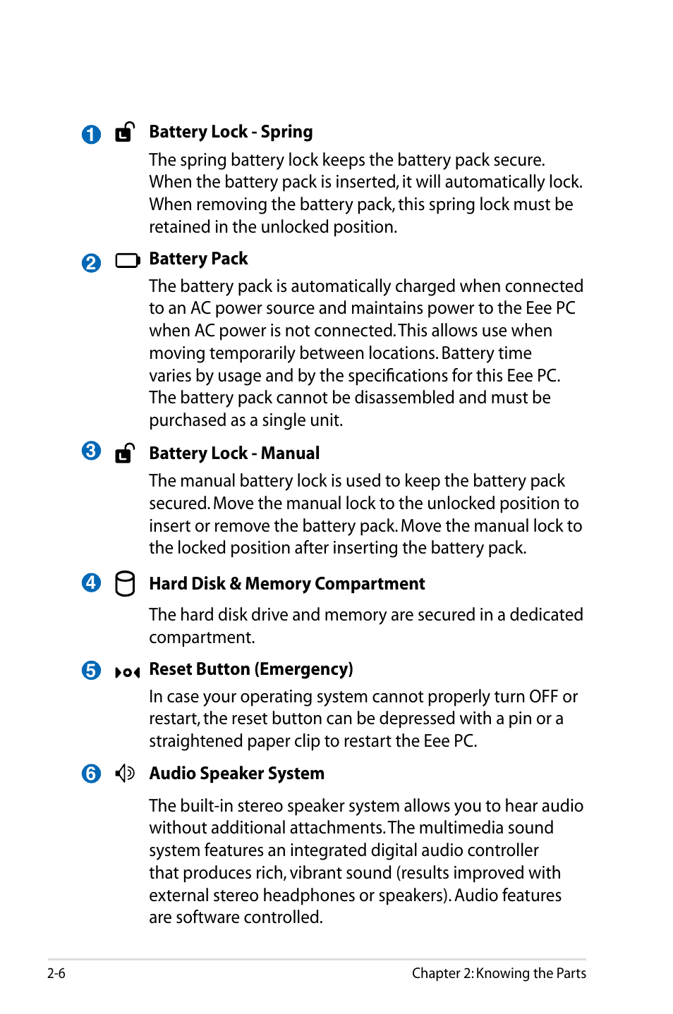 Asus Eee PC 900HA/XP User Manual | Page 18 / 76