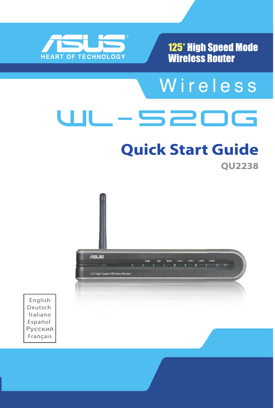 Asus WL-520G User Manual | 66 pages