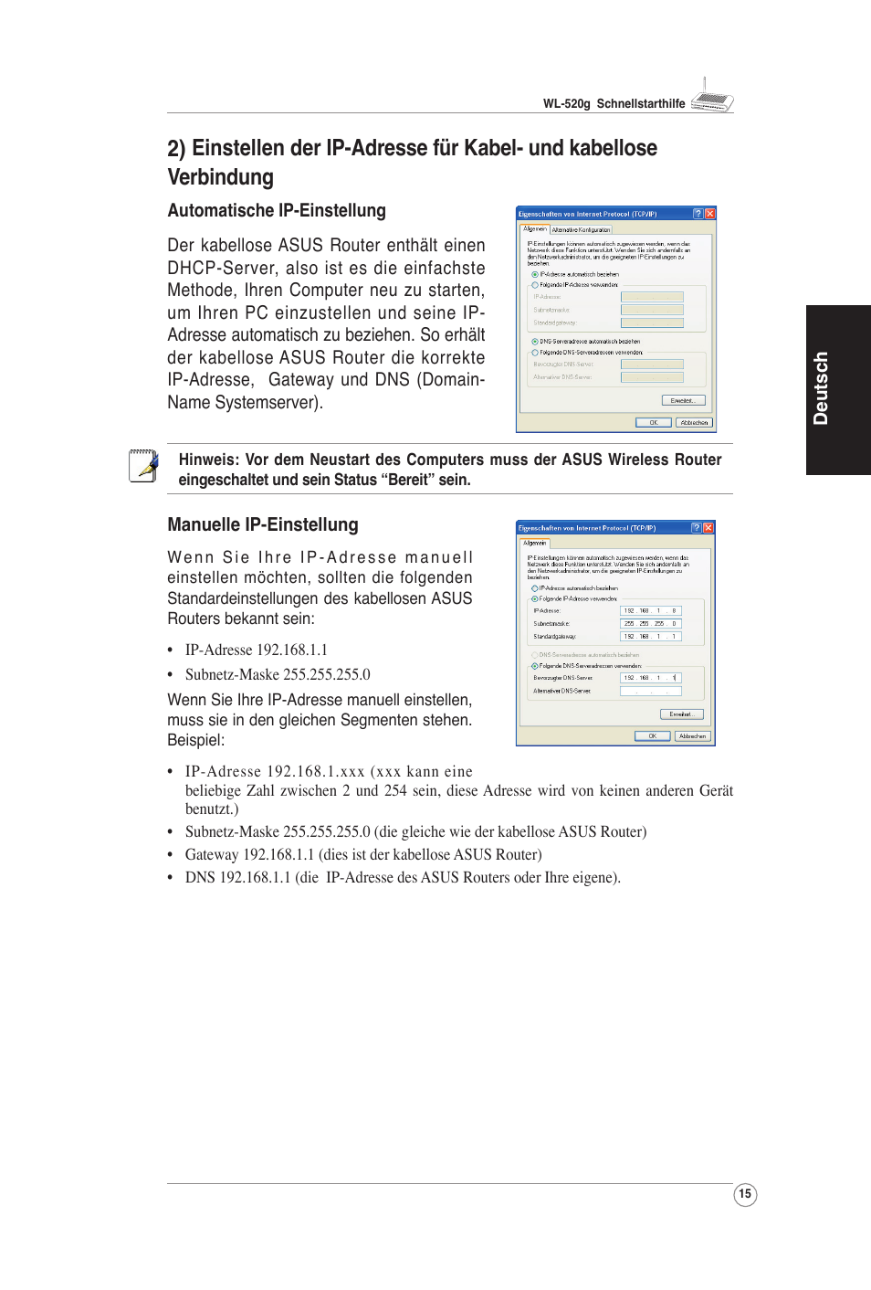 Asus WL-520G User Manual | Page 17 / 66