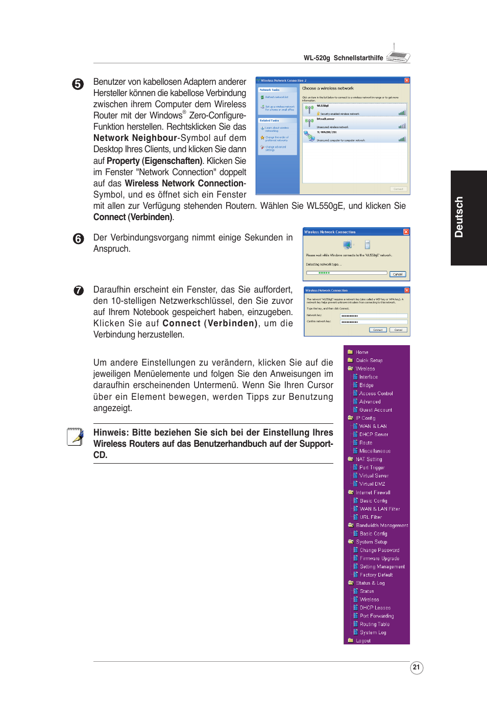 Asus WL-520G User Manual | Page 23 / 66