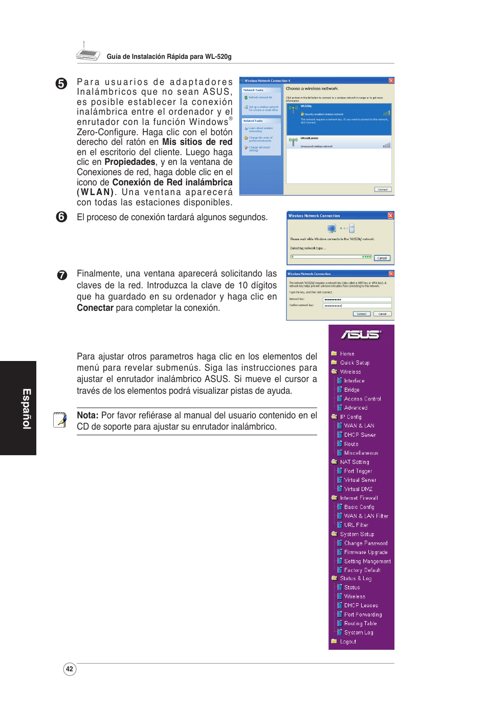 Asus WL-520G User Manual | Page 44 / 66