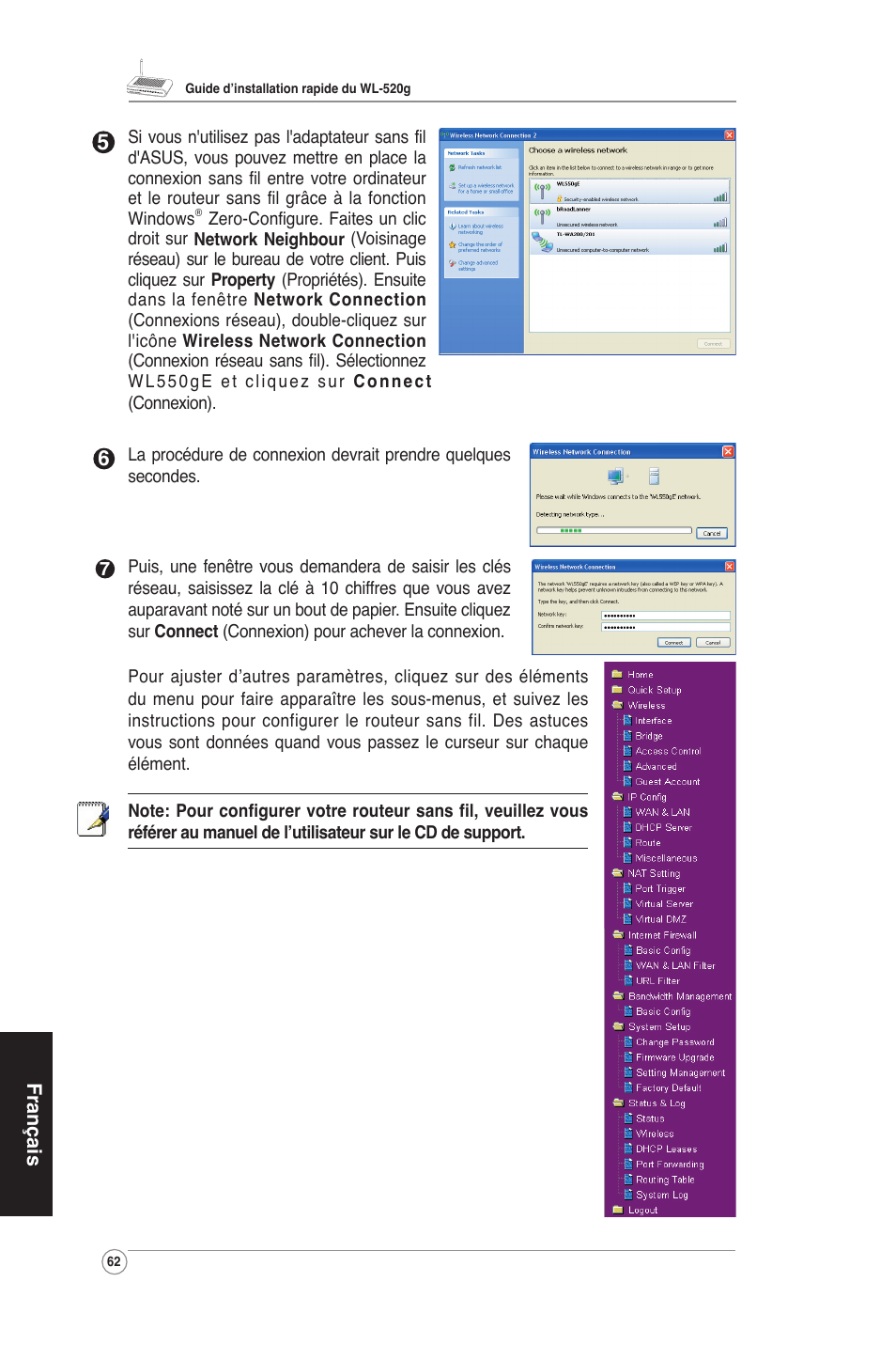 Asus WL-520G User Manual | Page 64 / 66