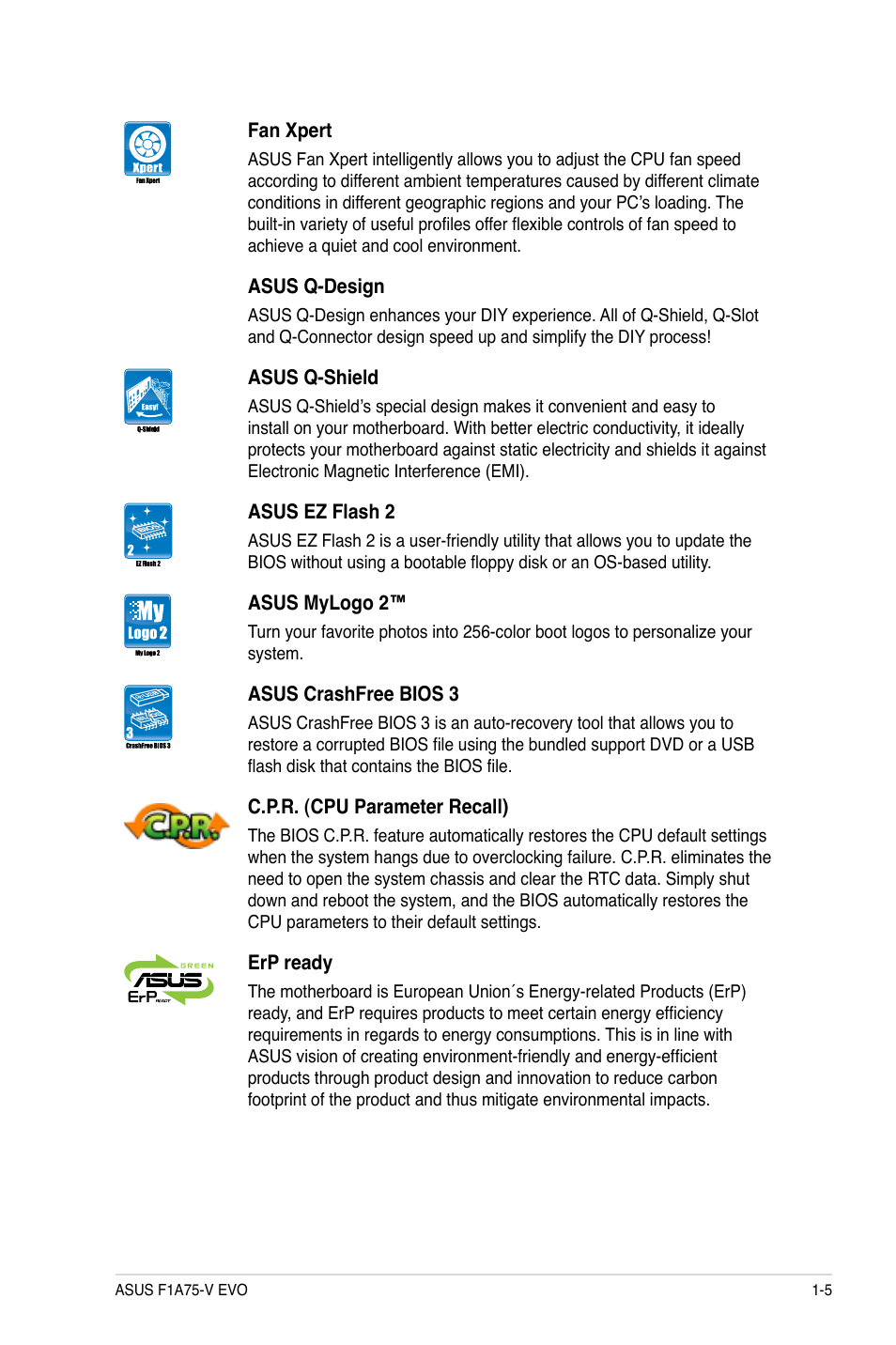 Asus F1A75-V EVO User Manual | Page 17 / 72