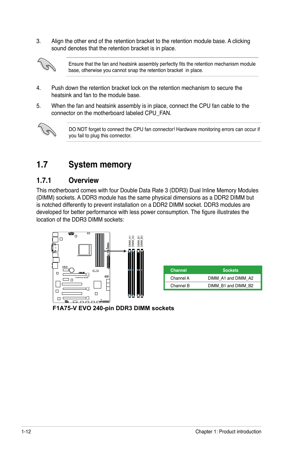 1 overview | Asus F1A75-V EVO User Manual | Page 24 / 72