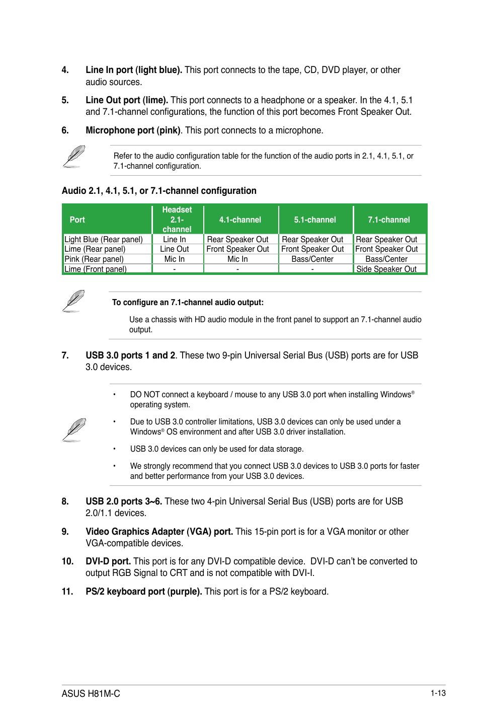 Asus H81M-C User Manual | Page 21 / 74