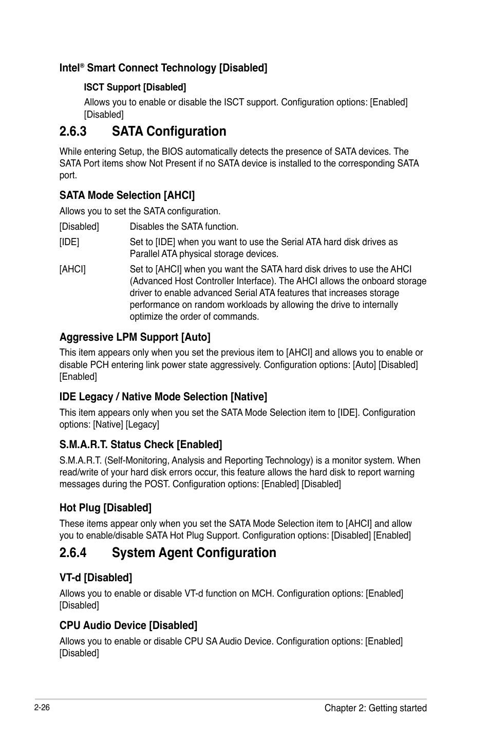 3 sata configuration, 4 system agent configuration | Asus H81M-C User Manual | Page 54 / 74