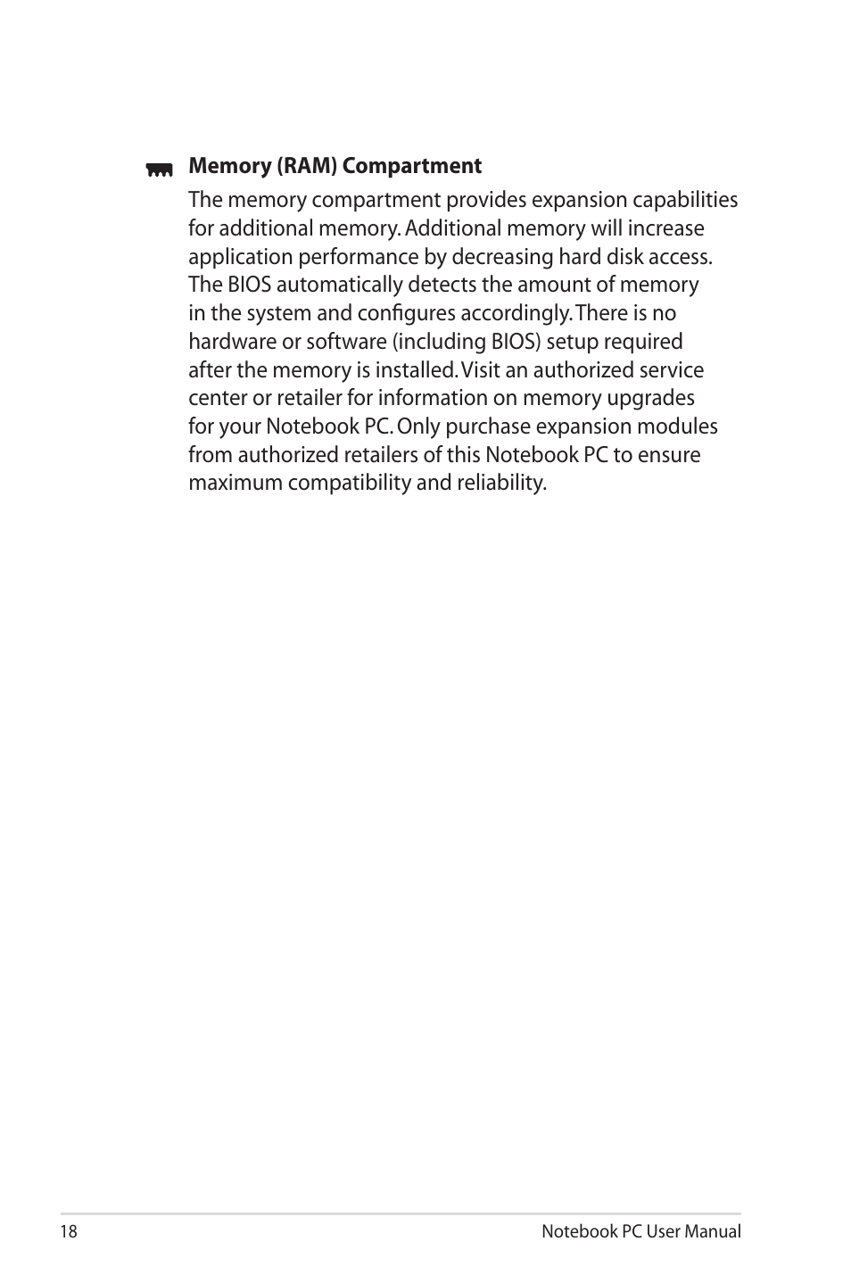 Asus UL50VS User Manual | Page 18 / 106