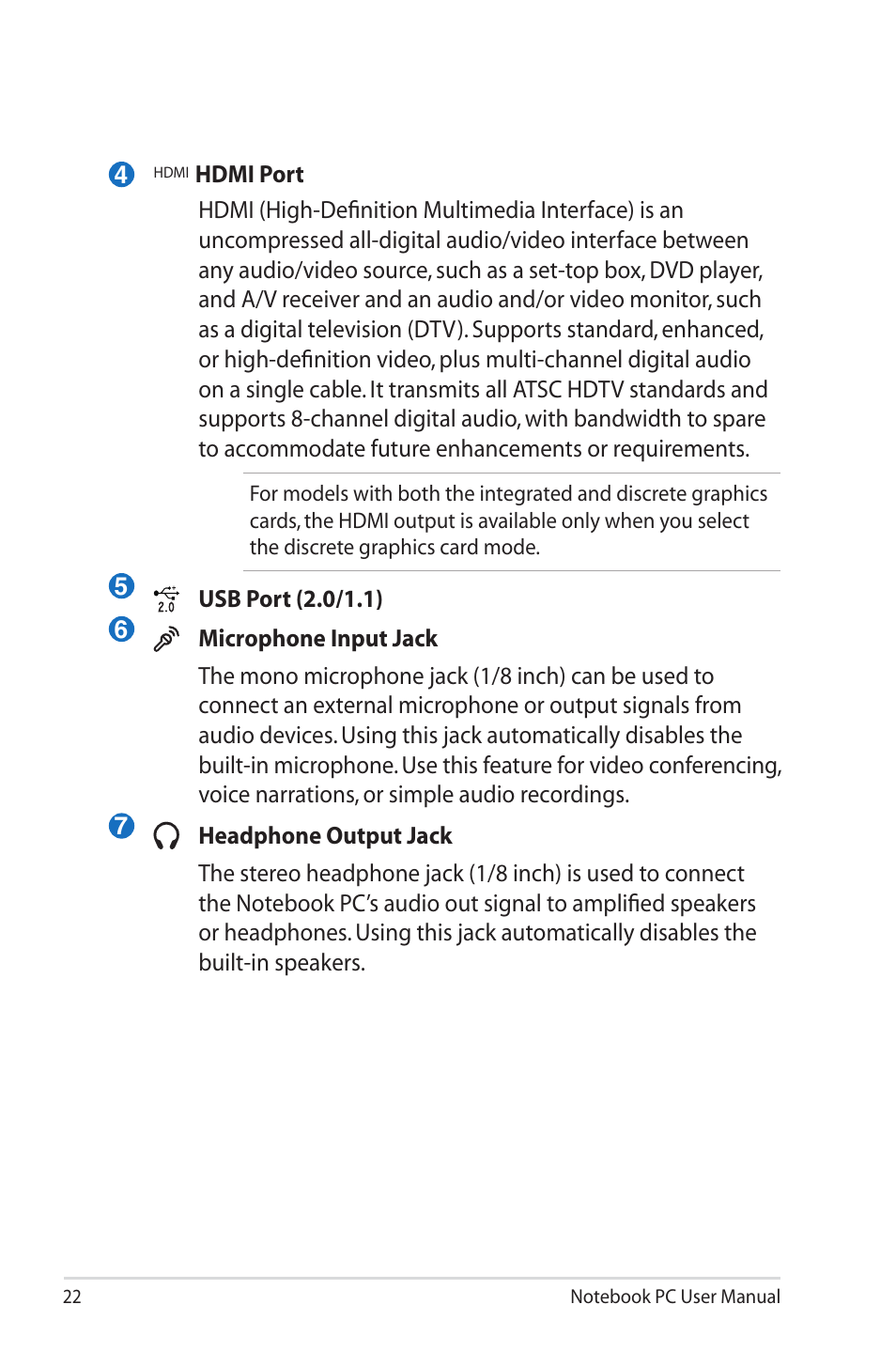 Asus UL50VS User Manual | Page 22 / 106