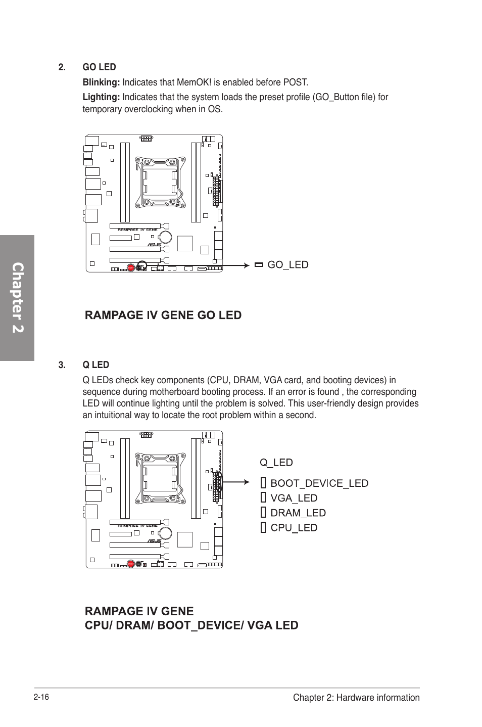 Chapter 2 | Asus RAMPAGE IV GENE User Manual | Page 42 / 172