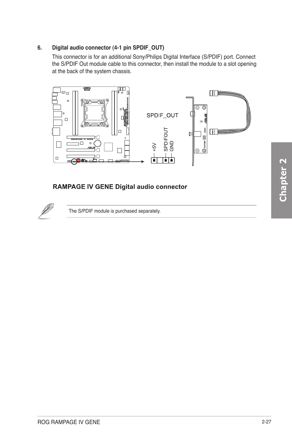 Chapter 2 | Asus RAMPAGE IV GENE User Manual | Page 53 / 172