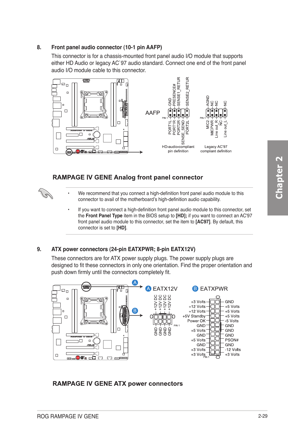 Chapter 2 | Asus RAMPAGE IV GENE User Manual | Page 55 / 172