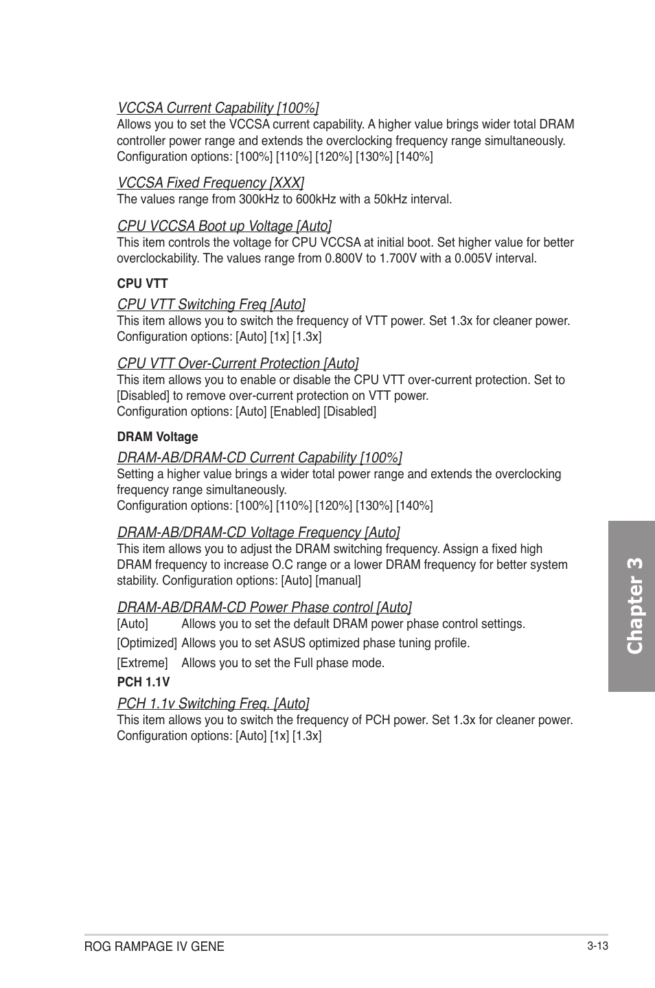 Chapter 3 | Asus RAMPAGE IV GENE User Manual | Page 87 / 172