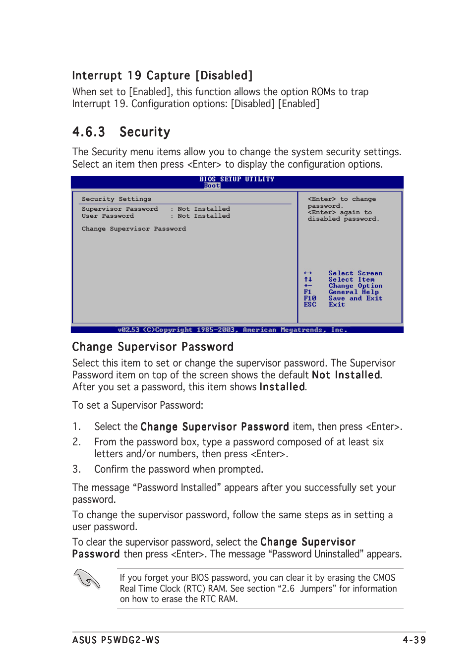 3 security security security security security | Asus P5WDG2-WS User Manual | Page 113 / 160