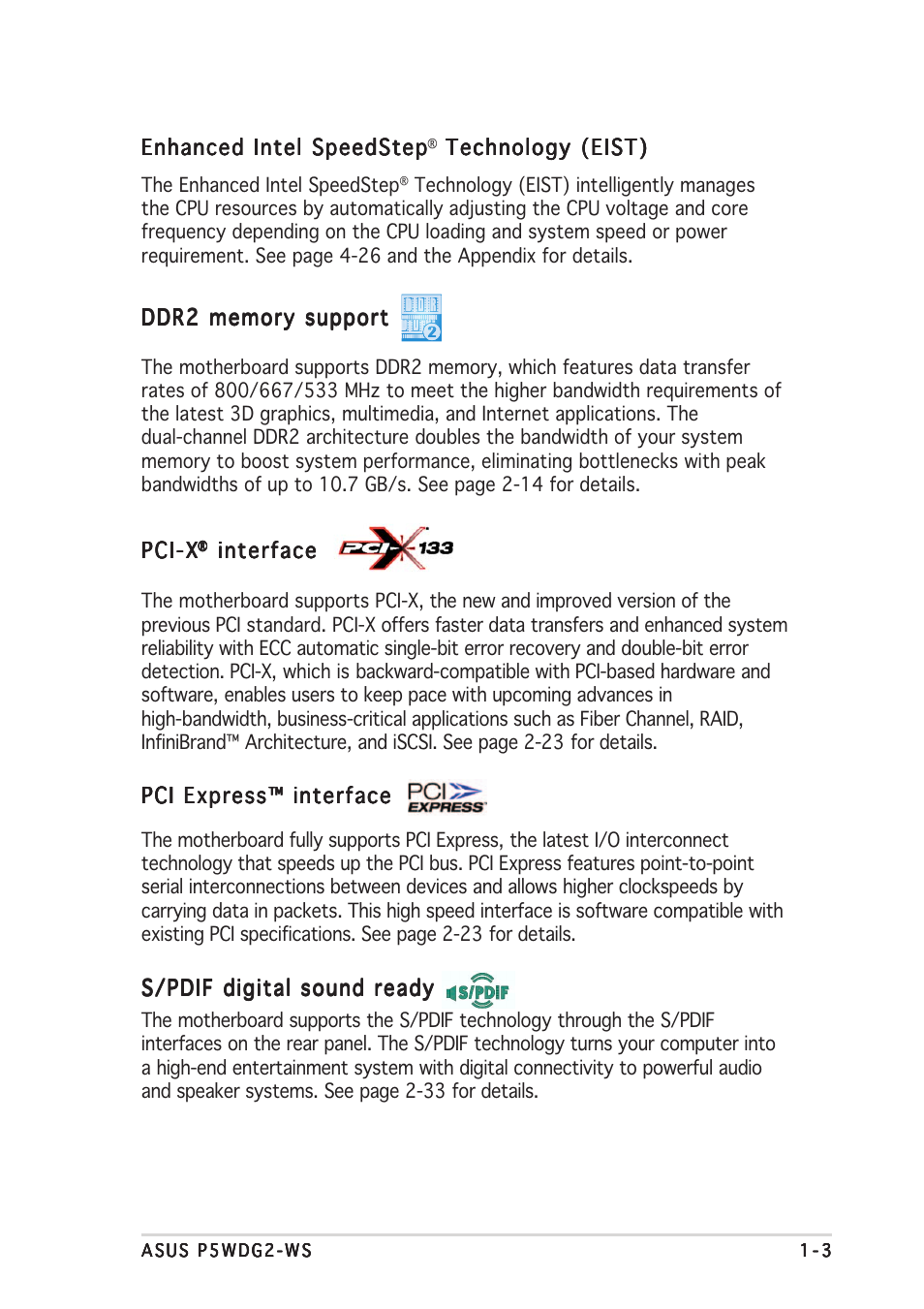 Asus P5WDG2-WS User Manual | Page 17 / 160
