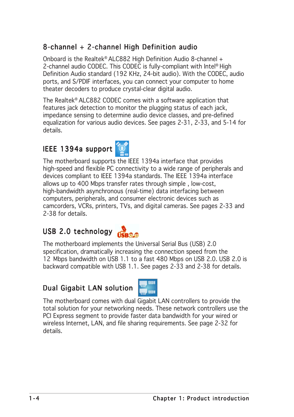 Asus P5WDG2-WS User Manual | Page 18 / 160