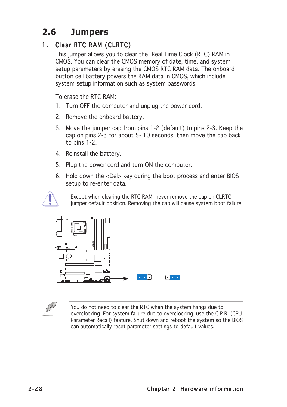 6 jumpers | Asus P5WDG2-WS User Manual | Page 52 / 160