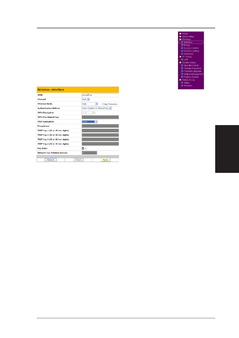 Wireless | Asus WL-300g User Manual | Page 25 / 77