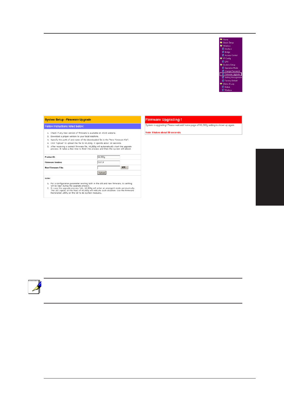 System setup | Asus WL-300g User Manual | Page 43 / 77