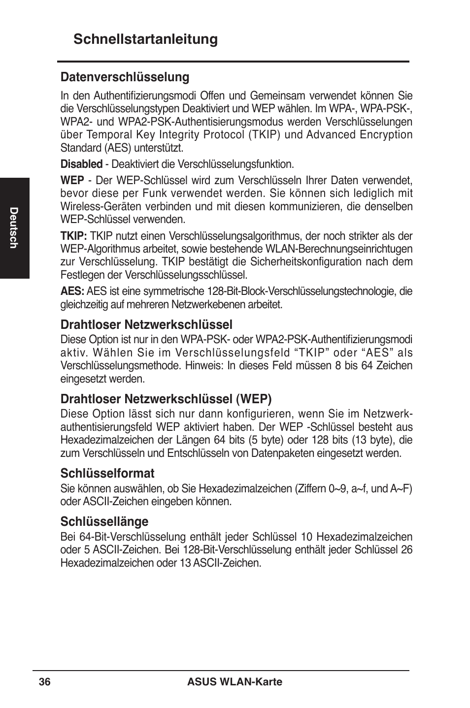 Schnellstartanleitung | Asus WL-106gM User Manual | Page 37 / 106