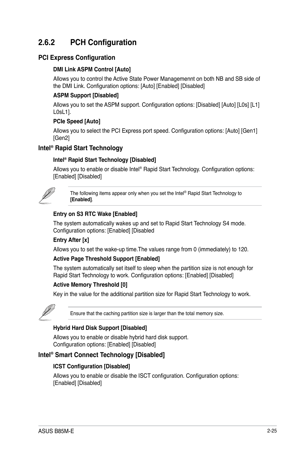 2 pch configuration | Asus B85M-E/BR User Manual | Page 54 / 75