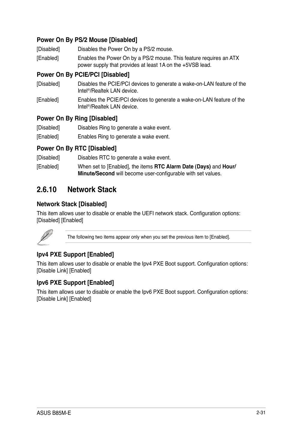 10 network stack | Asus B85M-E/BR User Manual | Page 60 / 75