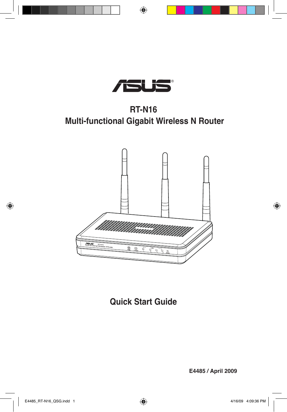 Asus RT-N16 User Manual | 12 pages