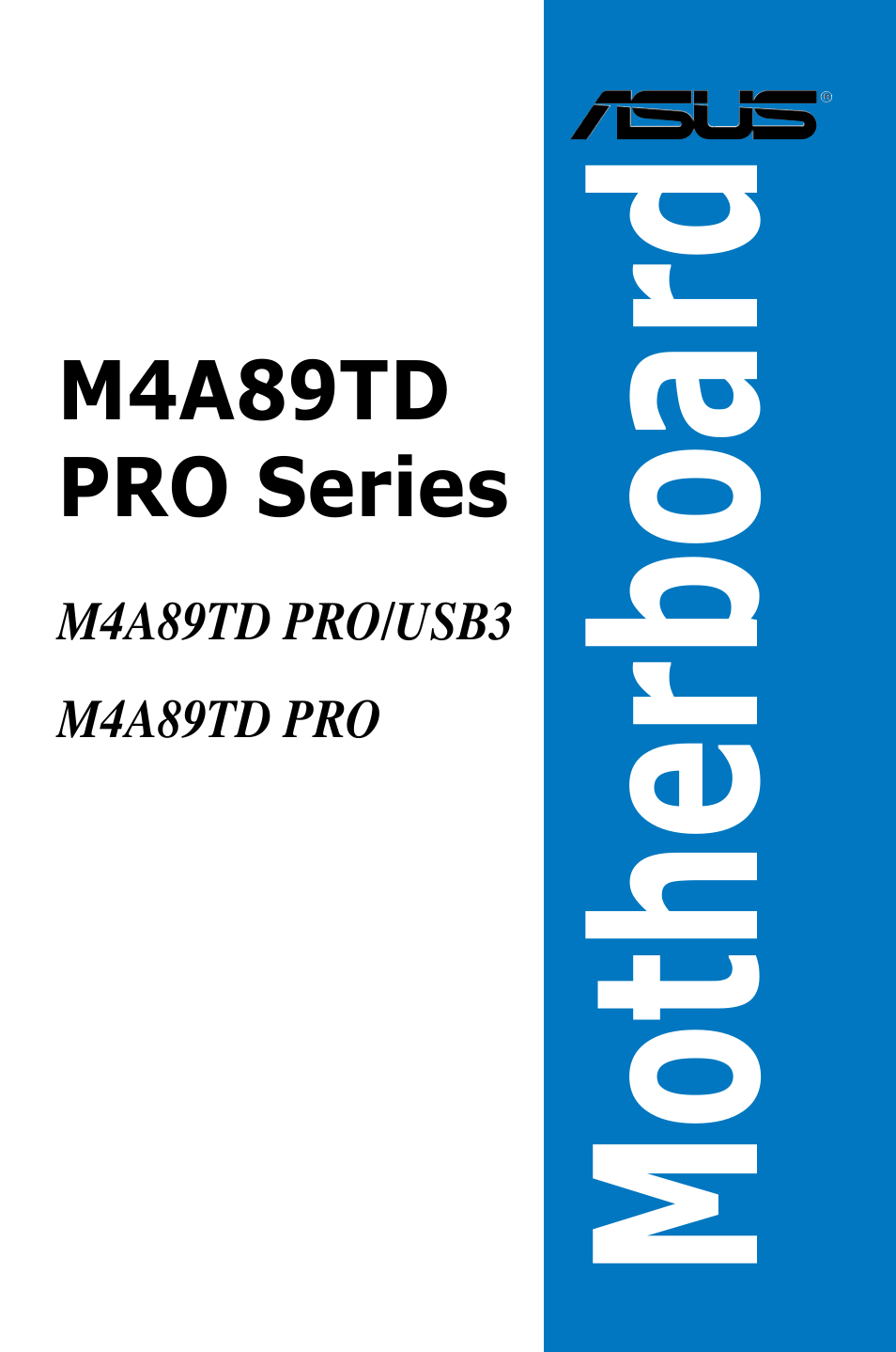 Asus M4A89TD PRO/USB3 User Manual | 120 pages