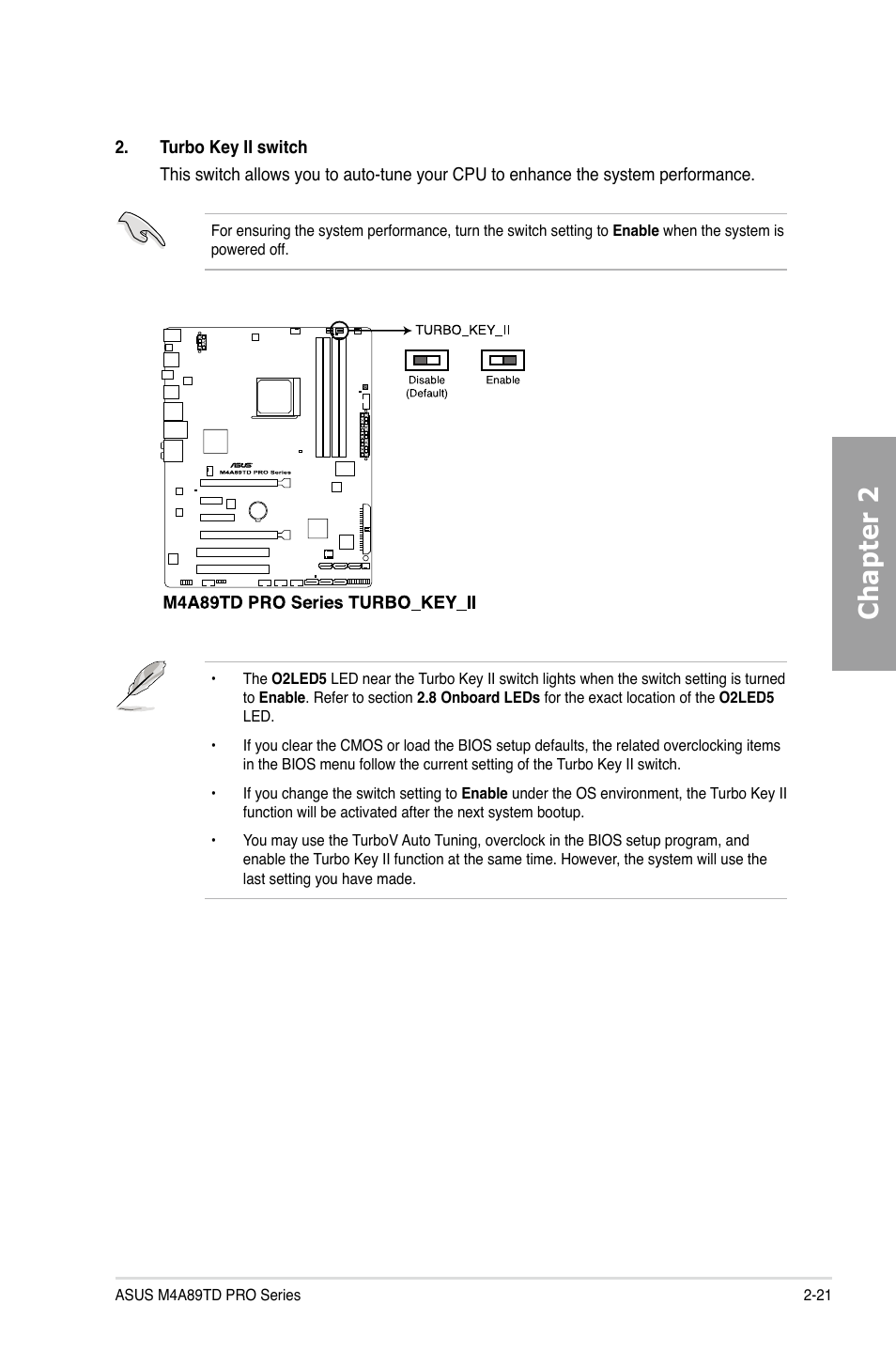 Chapter 2 | Asus M4A89TD PRO/USB3 User Manual | Page 39 / 120