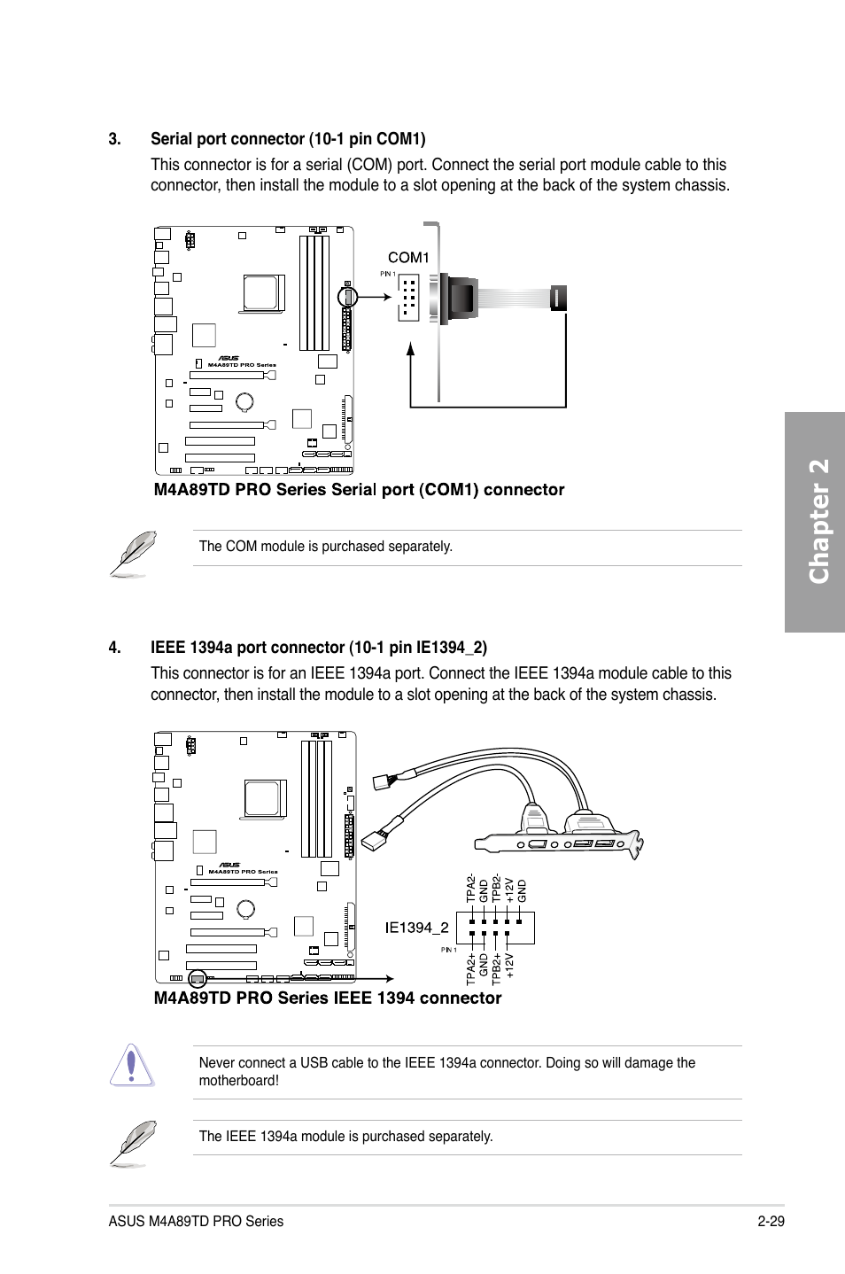 Chapter 2 | Asus M4A89TD PRO/USB3 User Manual | Page 47 / 120