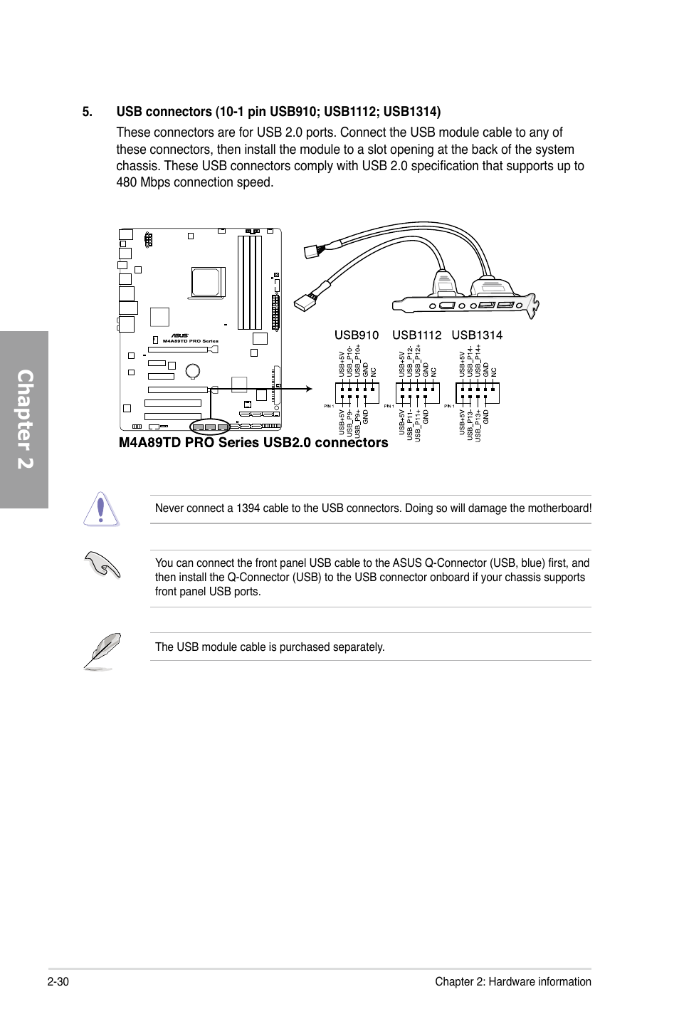 Chapter 2 | Asus M4A89TD PRO/USB3 User Manual | Page 48 / 120