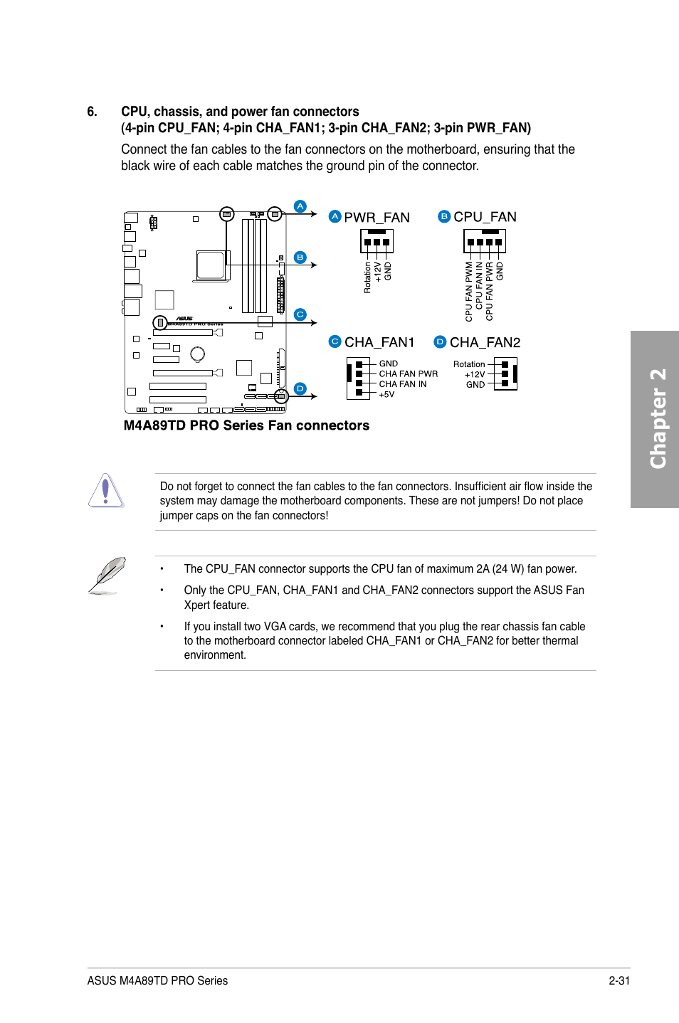 Chapter 2 | Asus M4A89TD PRO/USB3 User Manual | Page 49 / 120