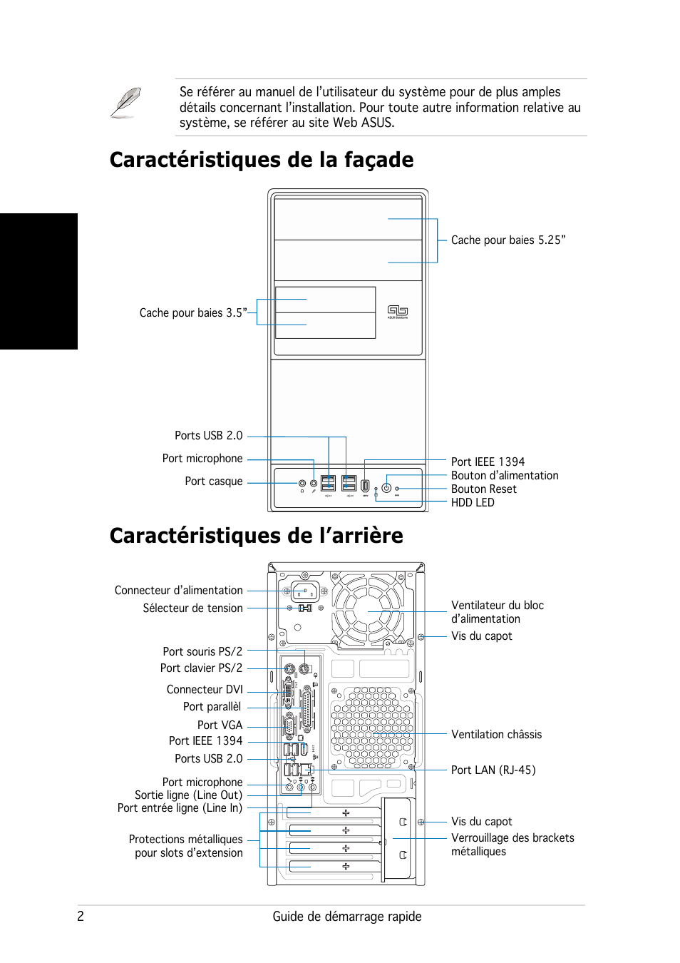 Français | Asus V2-AH2 User Manual | Page 10 / 80