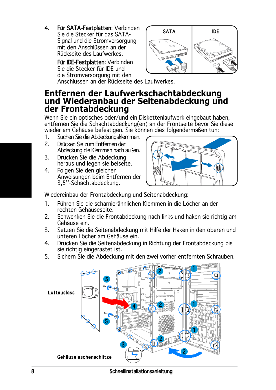 Deutsch | Asus V2-AH2 User Manual | Page 24 / 80