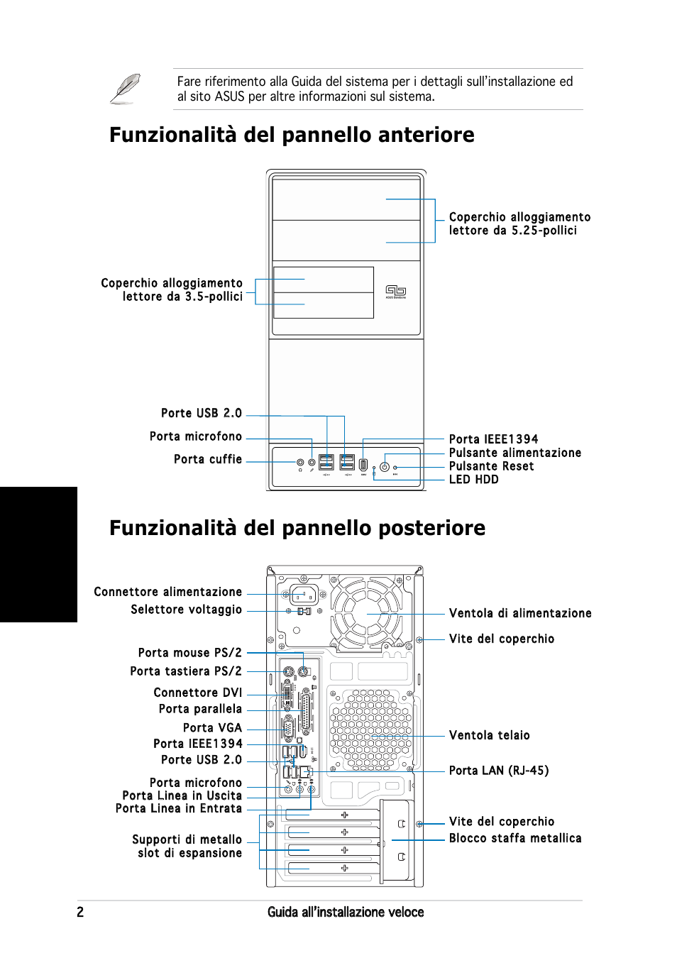 Italiano | Asus V2-AH2 User Manual | Page 26 / 80