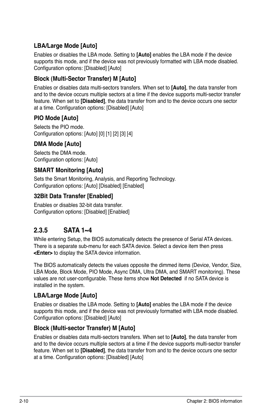 5 sata 1~4 | Asus M3N78 SE User Manual | Page 46 / 60