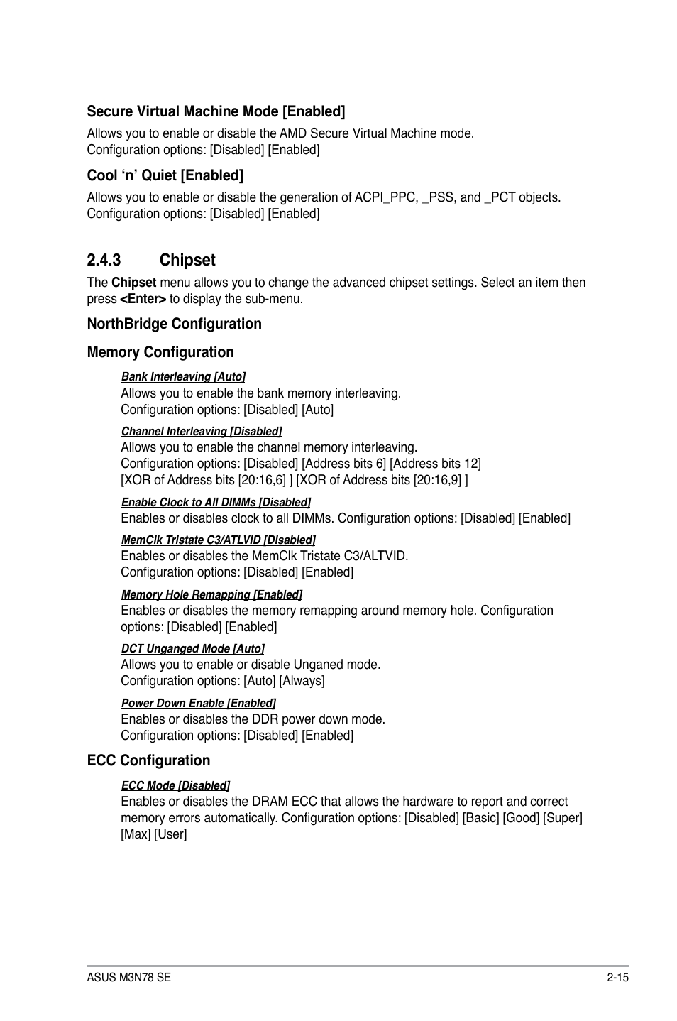 3 chipset | Asus M3N78 SE User Manual | Page 51 / 60