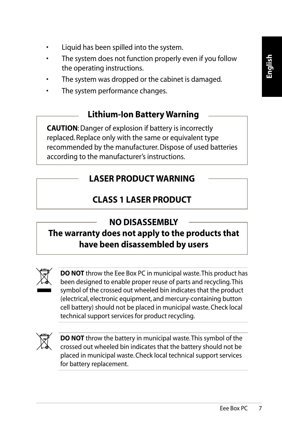 Asus B203 User Manual | Page 7 / 28