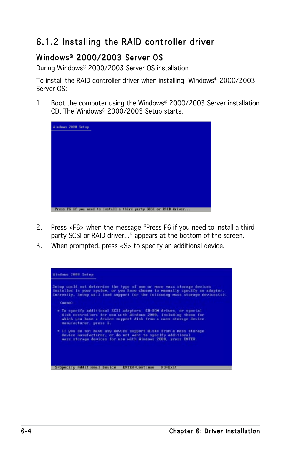 2 installing the raid controller driver, Windows | Asus KFN5-Q/SAS User Manual | Page 147 / 175