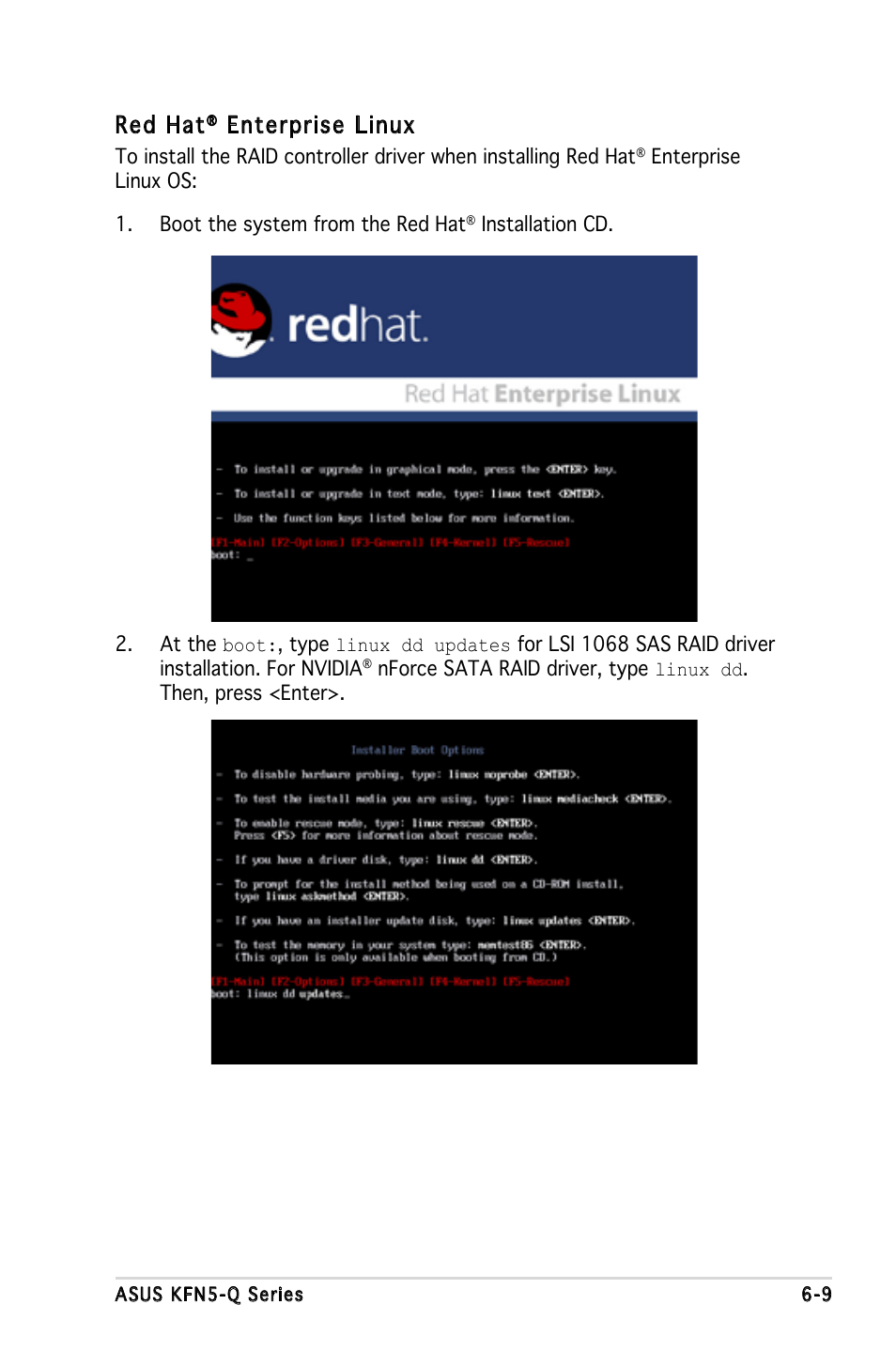 Red hat, Enterprise linux | Asus KFN5-Q/SAS User Manual | Page 152 / 175