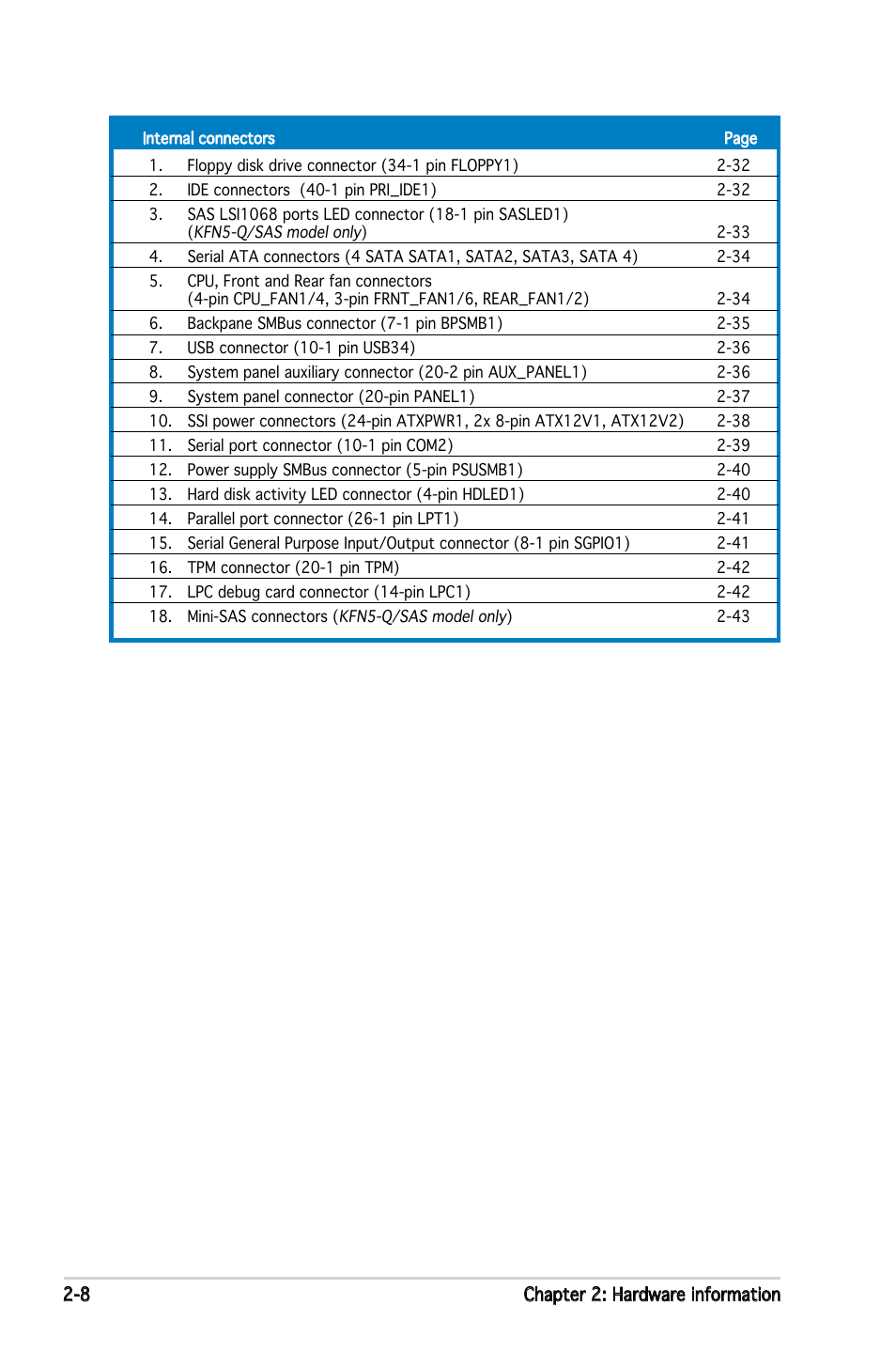 Asus KFN5-Q/SAS User Manual | Page 29 / 175