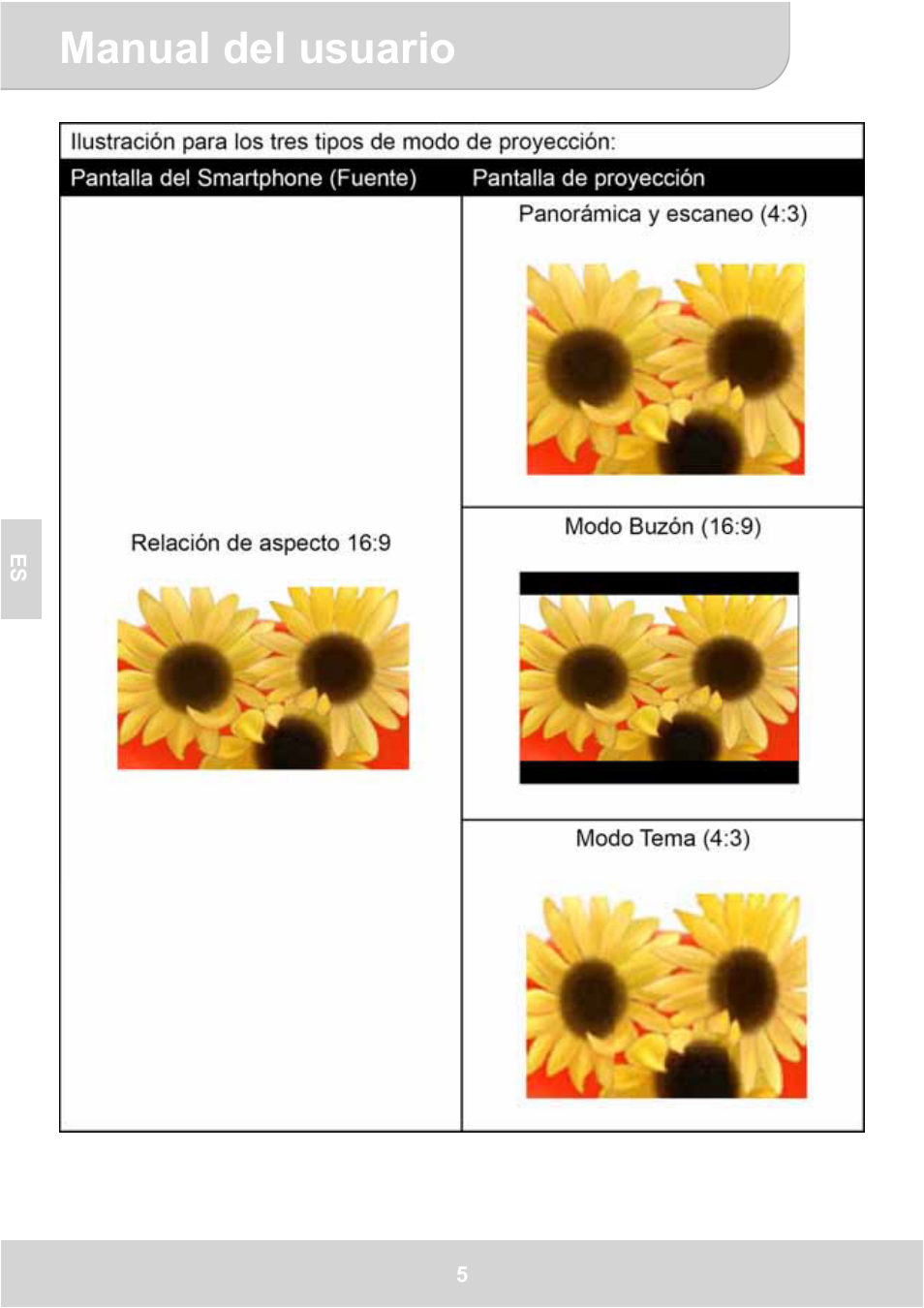 Manual del usuario | AIPTEK GoProjector Manual User Manual | Page 42 / 79