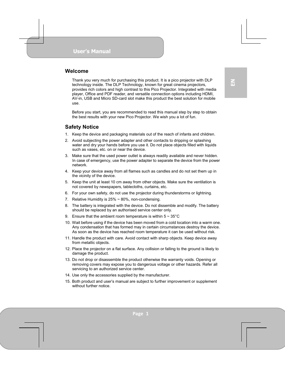 AIPTEK PocketCinema V60 User Manual | 79 pages