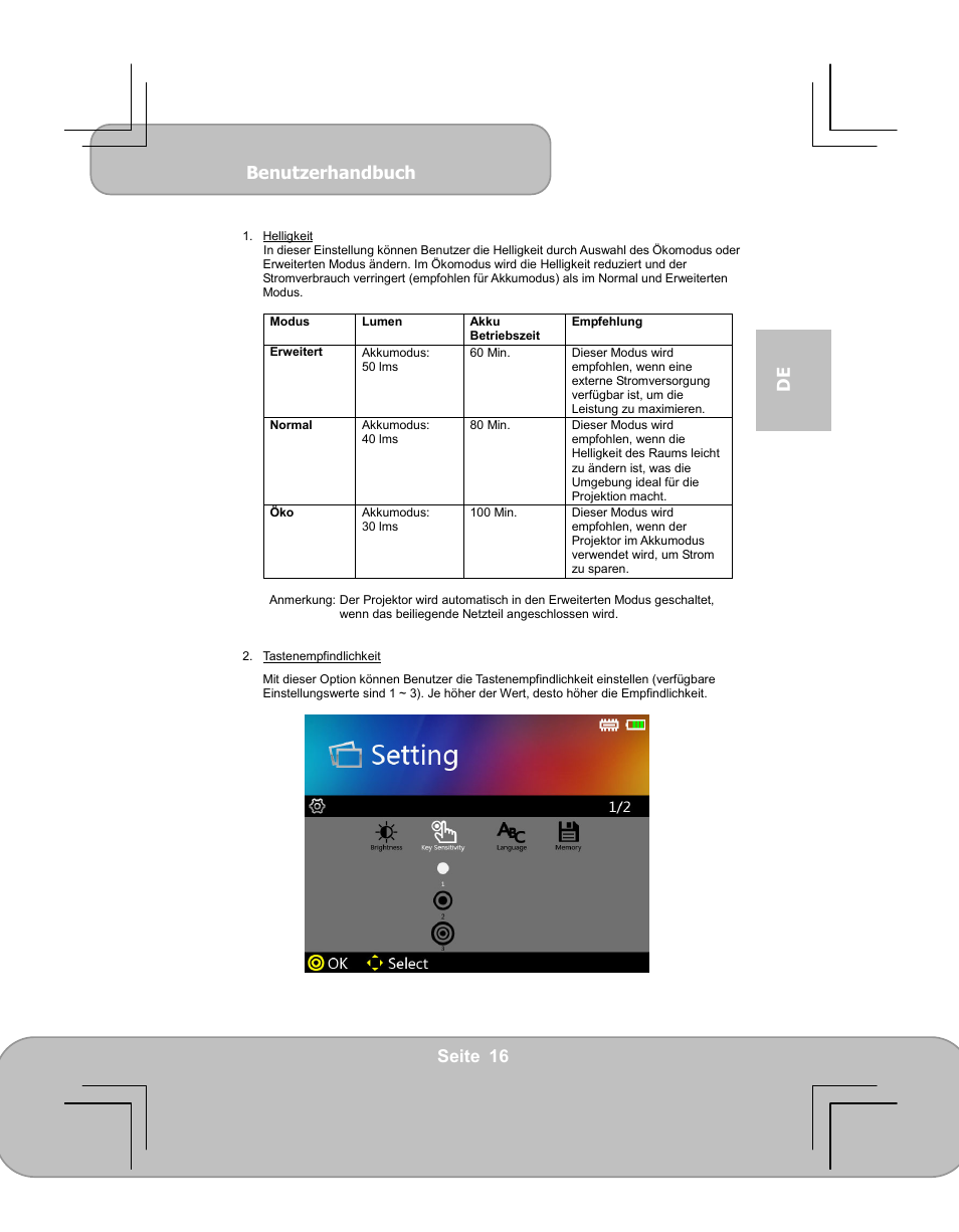 Benutzerhandbuch, Seite 16 de | AIPTEK PocketCinema V60 User Manual | Page 35 / 79