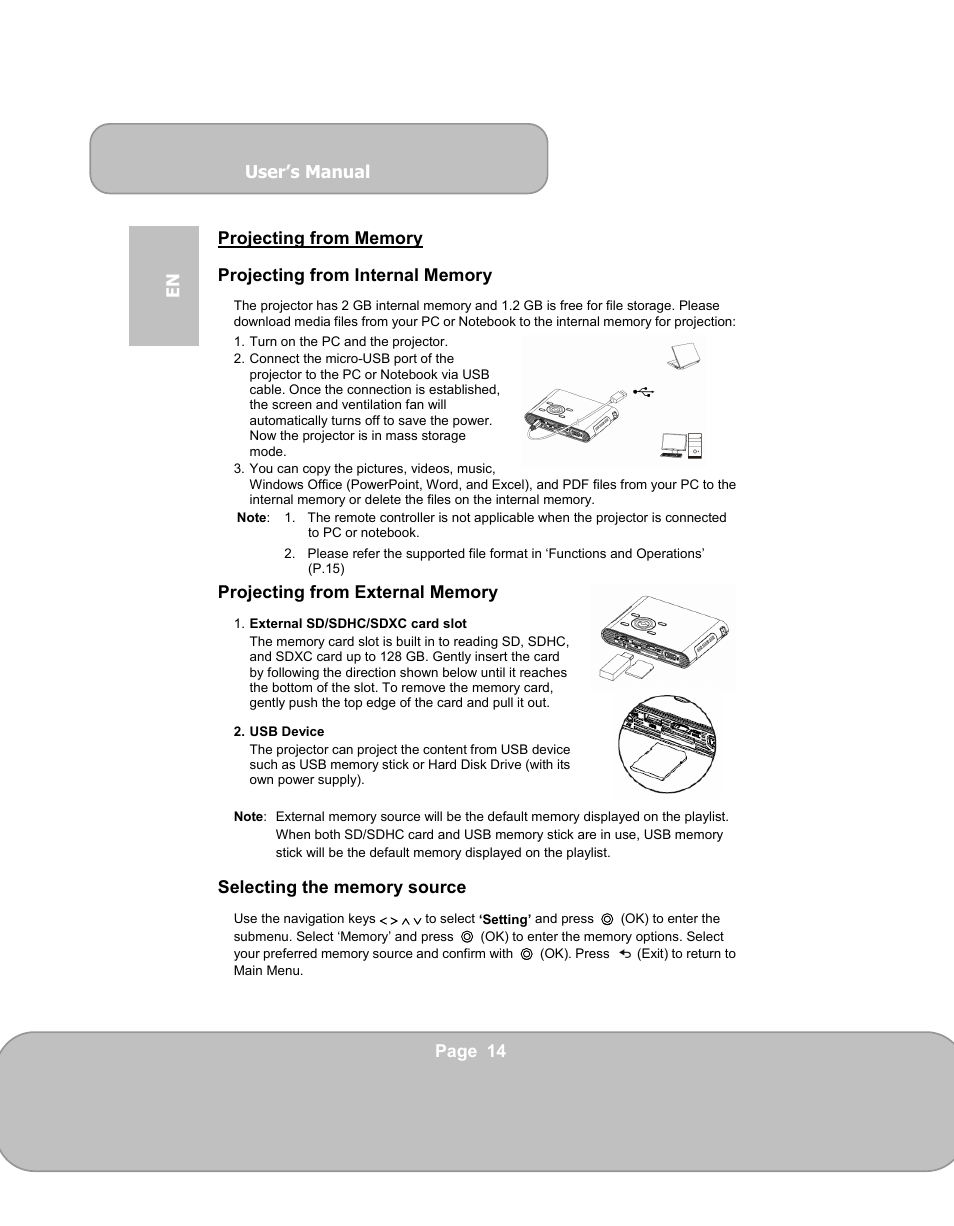 AIPTEK PocketCinema V150W User Manual | Page 14 / 180