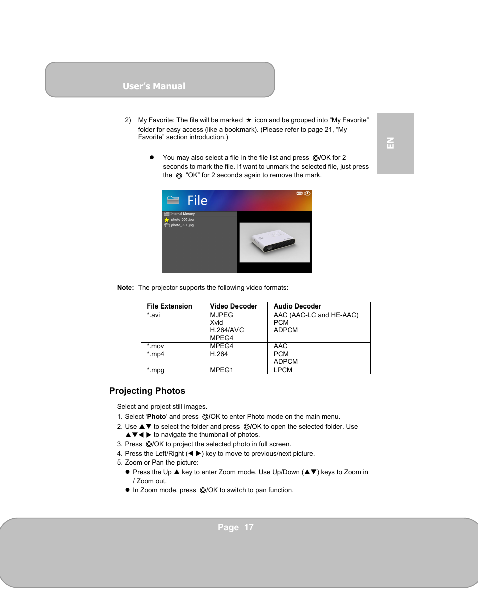 AIPTEK PocketCinema V150W User Manual | Page 17 / 180