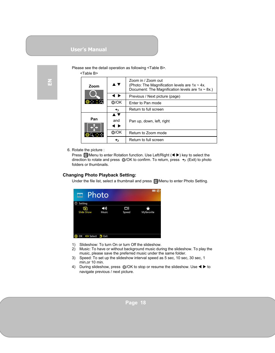User’s manual, Page 18 en | AIPTEK PocketCinema V150W User Manual | Page 18 / 180