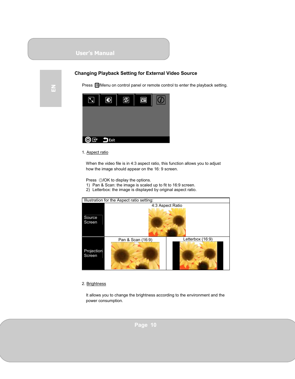 AIPTEK PocketCinema N100 User Manual | Page 10 / 70
