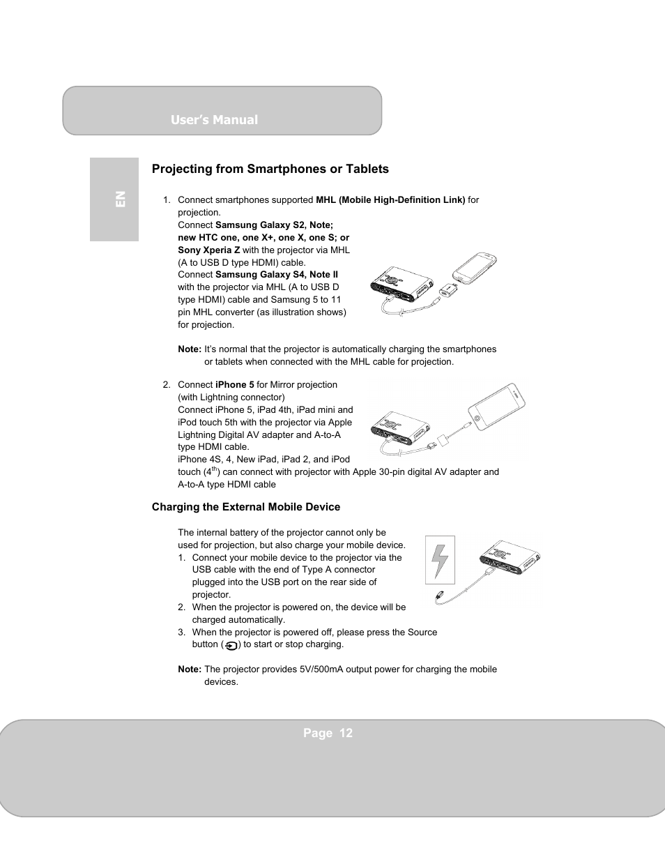 AIPTEK PocketCinema N100 User Manual | Page 12 / 70