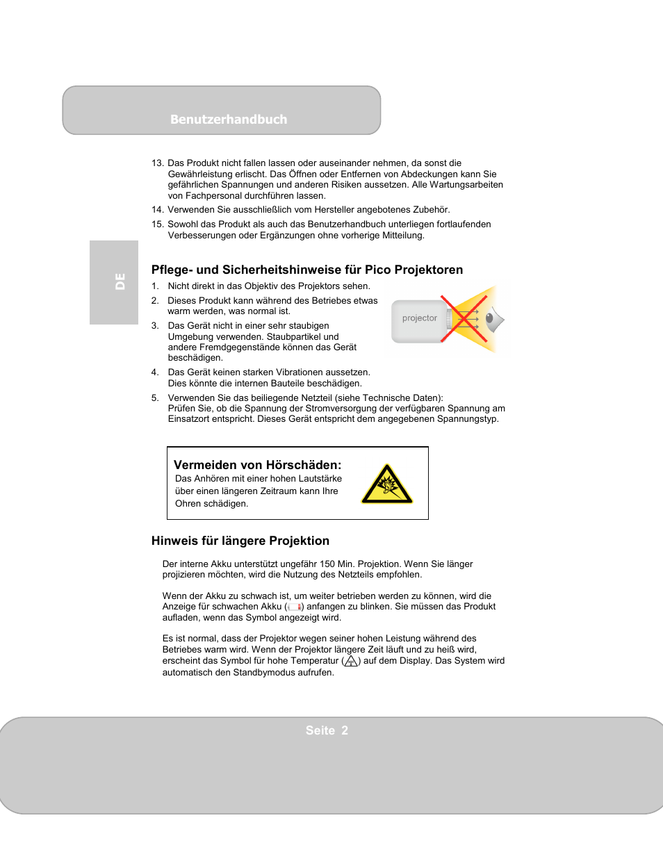 AIPTEK PocketCinema N100 User Manual | Page 16 / 70