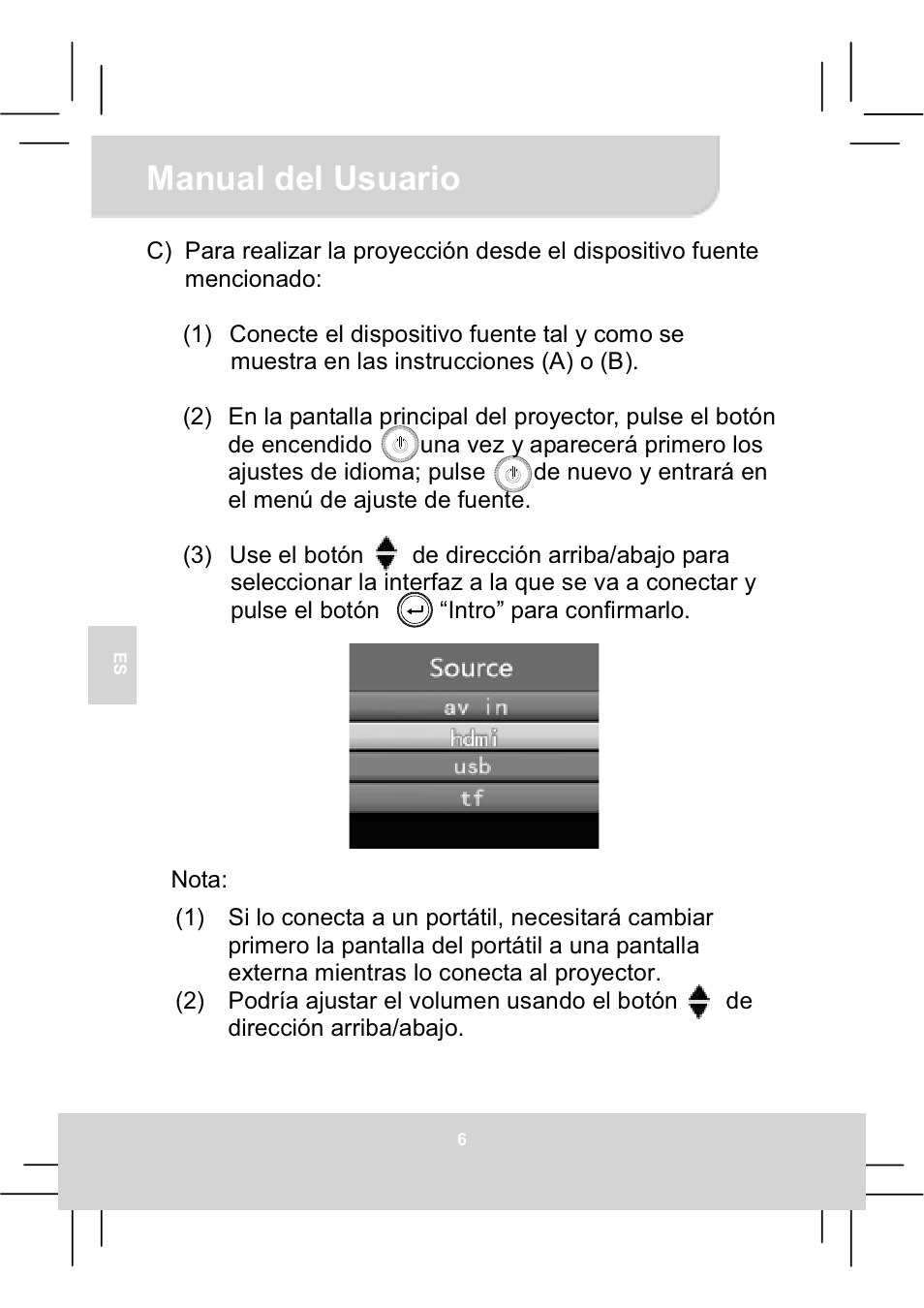 Manual del usuario | AIPTEK MobileCinema Q20 User Manual | Page 56 / 71